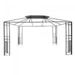 RAUS-VERKAUF, Deluxe Gartenpavillon 4,5 x 3 m grau, 50 Stück – Bild 6