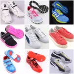 Sportschuhe Marken Adidas Nike Puma, 200 Stück